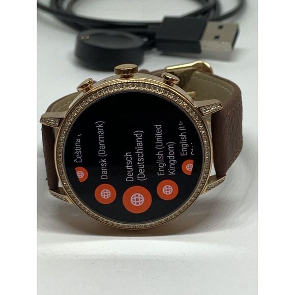 Fossil Gen 4 Authentic Digital Dial Smart Watch Custom Band FTW6011 QT770 - Picture 7 of 12